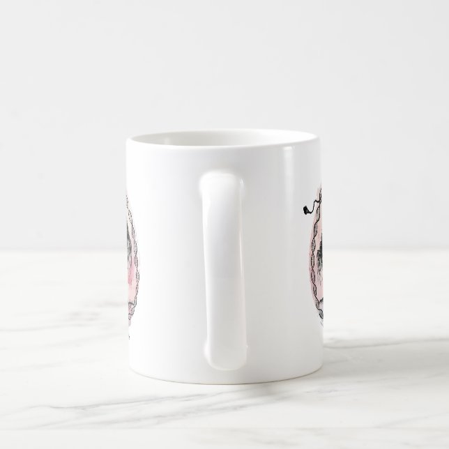 Taza De Café Despertar el árbol de la diosa en rosa (Mango)