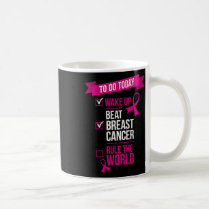 Taza De Café Despertar Vencer Cáncer de Mama Regir El Mundo 3