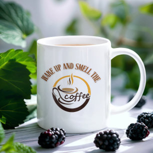 Taza De Café Despertar y Oler el Café
