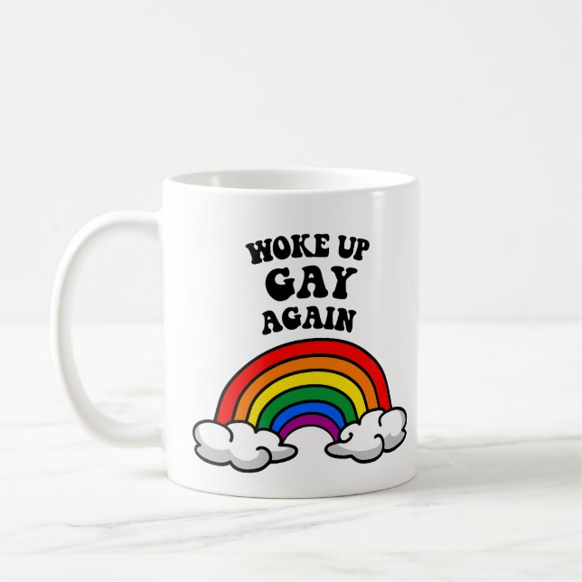 Taza De Café Desperté gay de nuevo (Izquierda)