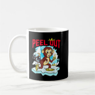 Taza De Café Despierta Graciosa Chimpanzee Cute Monkey Ice Skat