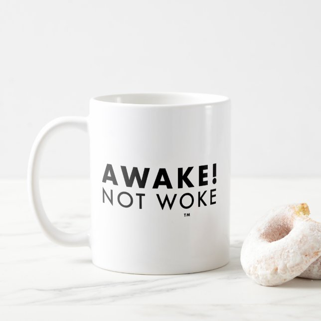 Taza De Café ¡Despierta! No despertar LOGO Classic Mug (Con donut)