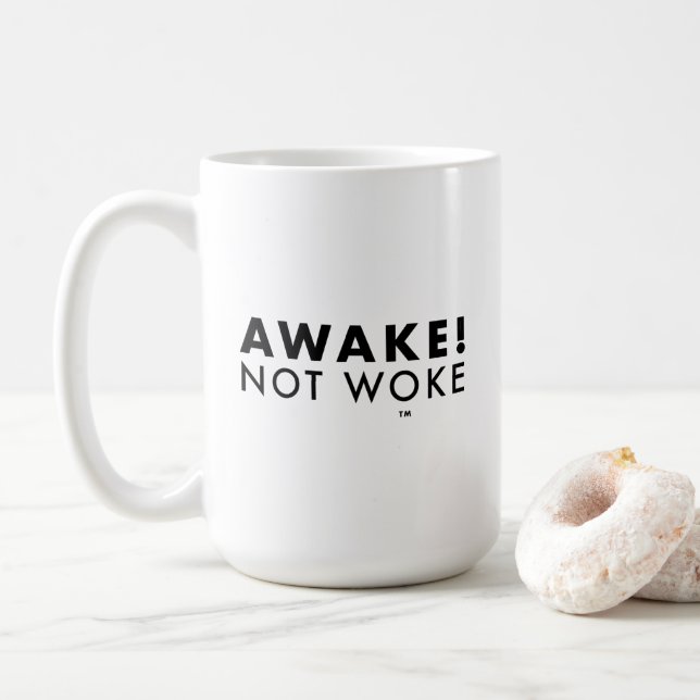 Taza De Café ¡Despierta! No despertar LOGO Classic Mug (Con donut)
