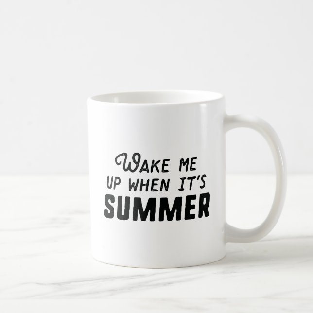 Taza De Café Despiértame cuando sea verano (Derecha)
