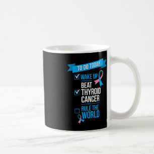 Taza De Café Despierten y vencen al cáncer tiroideo al mundo
