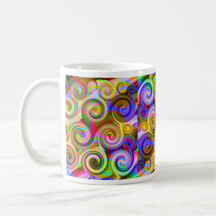 Taza De Café Desplazamiento abstracto geométrico pastel