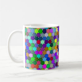 Taza De Café Desplazamiento de Hexagons 11oz Mug