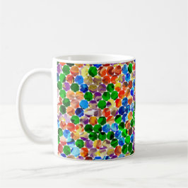 Taza De Café Desplazamiento Hexagons Swirl 11oz Mug