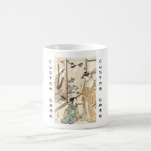 Taza De Café Desplazamiento ukiyo-e geisha japonés de cosméti