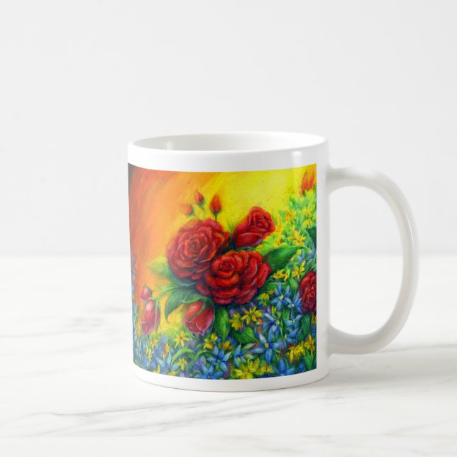 Taza De Café Desplome de Rosa (Derecha)