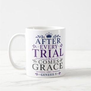 Taza De Café Después de cada prueba viene la gracia Inspirado e