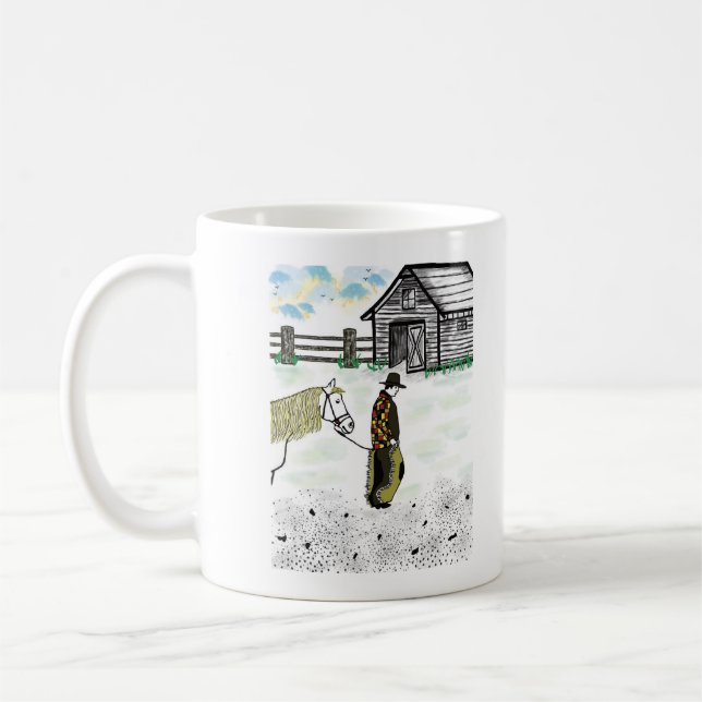 Taza De Café Después de una equitación (Izquierda)