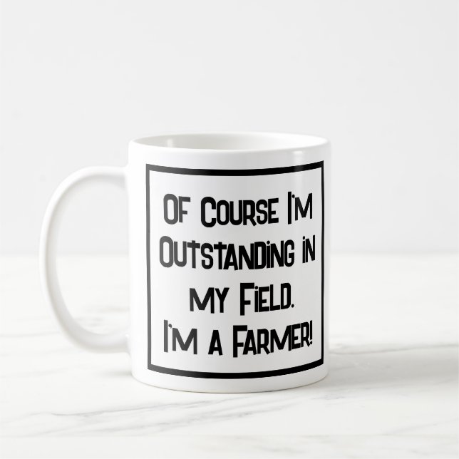 Taza De Café Destacado en mi campo. Agricultor (Izquierda)