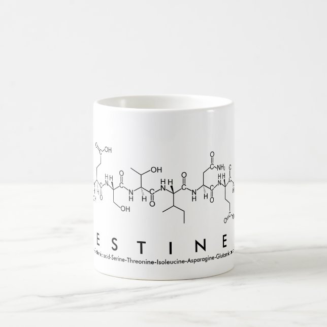 Taza De Café Destiney peptide name mug (Centro)