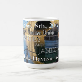 Taza De Café Destino de Boda London Bridge