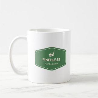 Taza De Café Destino de golf de Pinehurst North Carolina