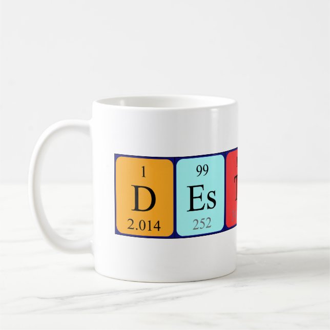 Taza De Café Destino del nombre de tabla periódica (Izquierda)