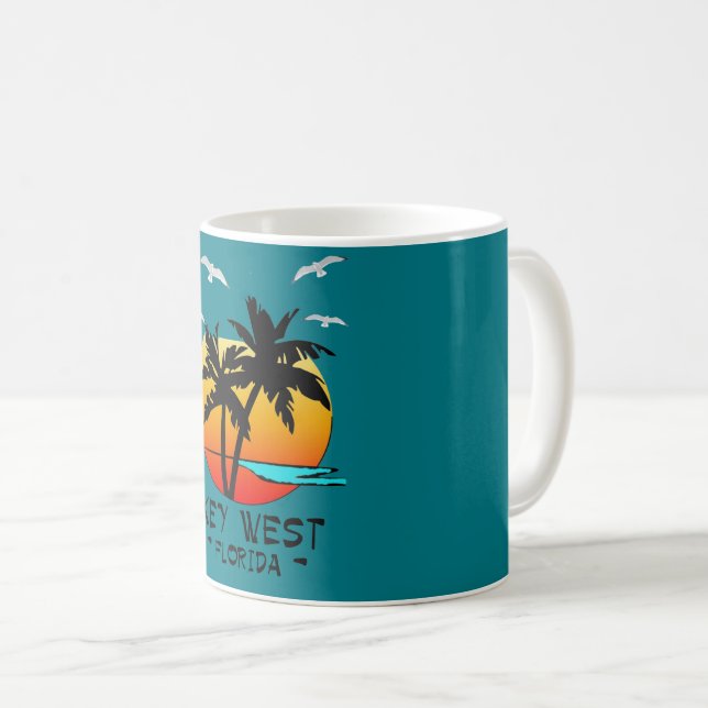 TAZA DE CAFÉ DESTINO TROPICAL DE KEY WEST LA FLORIDA (Anverso derecho)
