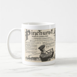Taza De Café Destino turístico de golf NC 1916 Ad PINEHURST