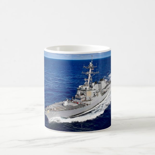 Taza De Café DESTRUIDOR DE MISILES GUIADOS - DDG-79 Mug (Centro)