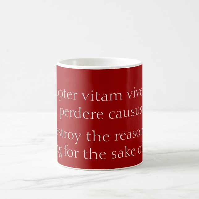 Taza De Café Destruir las razones para vivir (Centro)