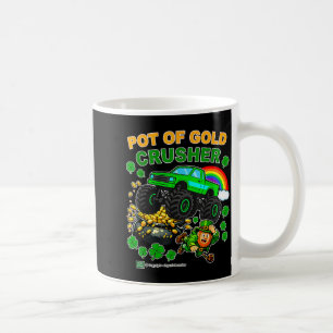 Taza De Café Destruyendo la olla de oro camión monstruo día de
