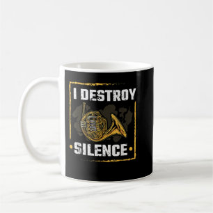 Taza De Café Destruyo el silencioso instrumento del Cuerno de F