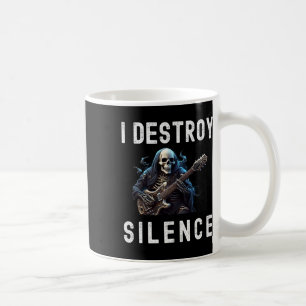 Taza De Café Destruyo Silence Ghost Guitar Funny Guitar