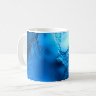 Taza De Café Desviación azul glacial