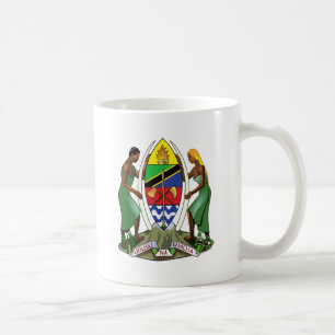 Taza De Café Detalle del escudo de armas de Tanzania