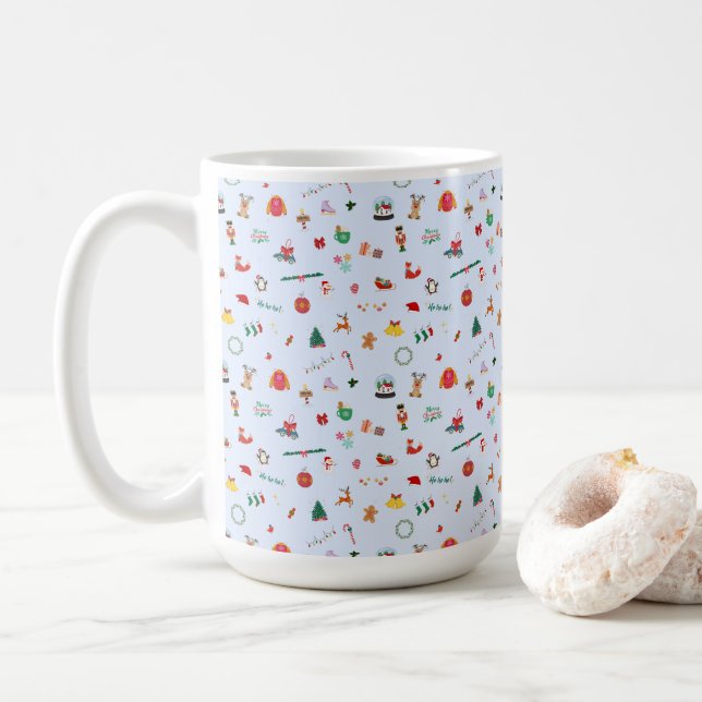 Taza De Café Detalles de los Navidades personalizados (Con donut)