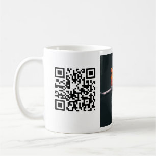 Taza De Café Detalles simples de nombres de animales Código QR 