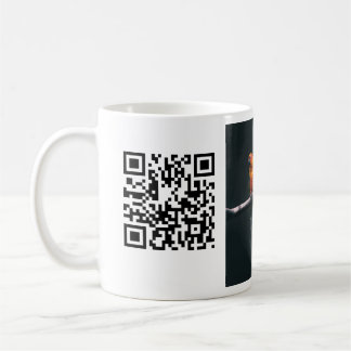 Taza De Café Detalles simples de nombres de animales Código QR