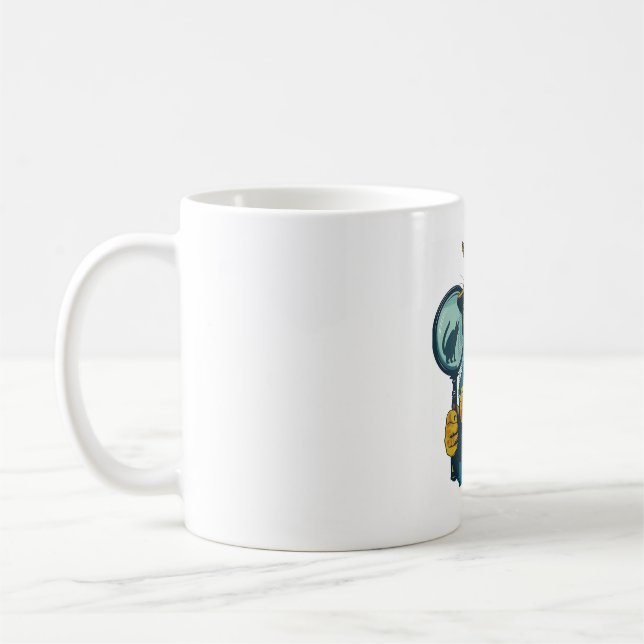 Taza De Café Detective Cat Mystery (Izquierda)