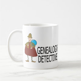 Taza De Café Detective de la genealogía