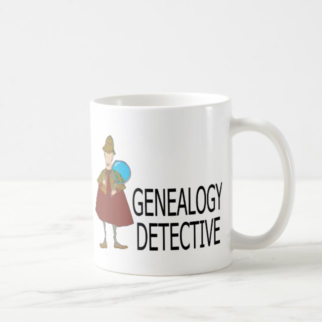 Taza De Café Detective de la genealogía (Derecha)