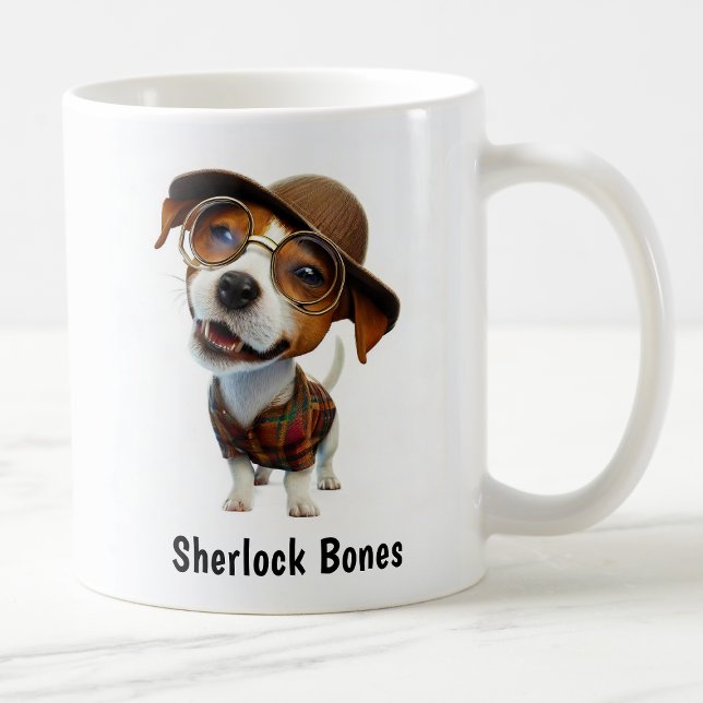 Taza De Café Detective Jack Russell Terrier (Subido por el creador)