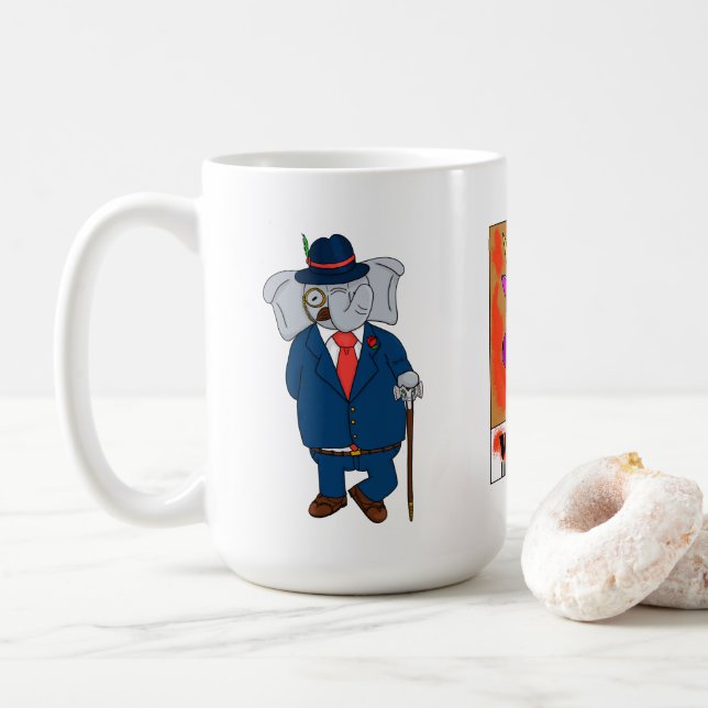 Taza De Café Detectives Coffee Mug 15 Oz (Con donut)