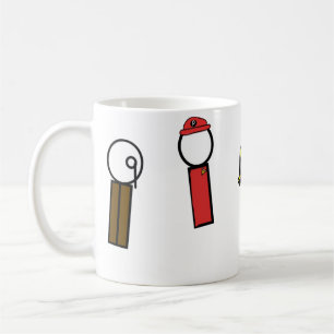 Taza De Café Detectivos en caracteres disfrazados