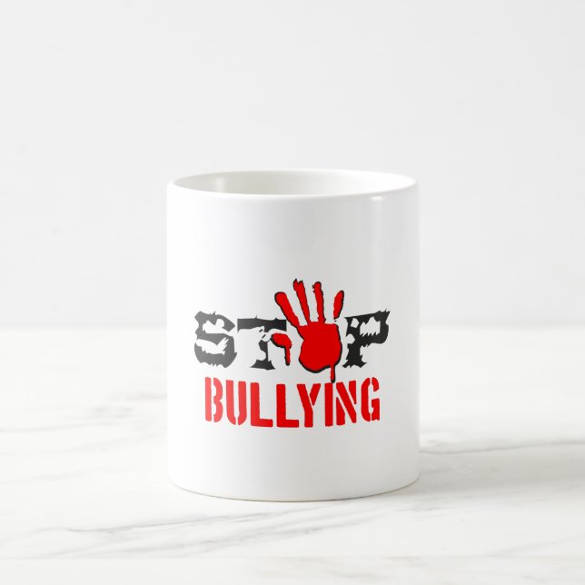 Taza De Café Detener el acoso (Centro)