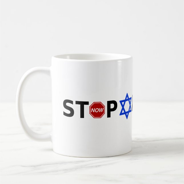 Taza De Café Detener el apartheid ahora (Izquierda)