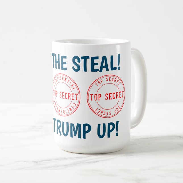 Taza De Café Detener el bloqueo del robo a Trump (Anverso derecho)