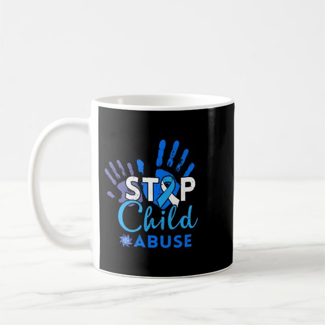 Taza De Café Detener el maltrato infantil Trabajador social Awa (Izquierda)