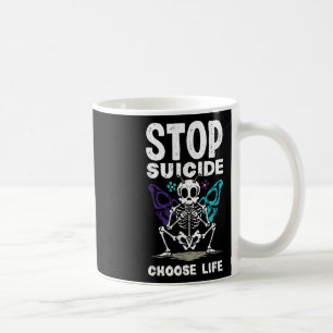 Taza De Café Detener el suicidio elegir la conciencia sobre el