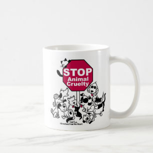 Taza De Café Detener la crueldad con los animales