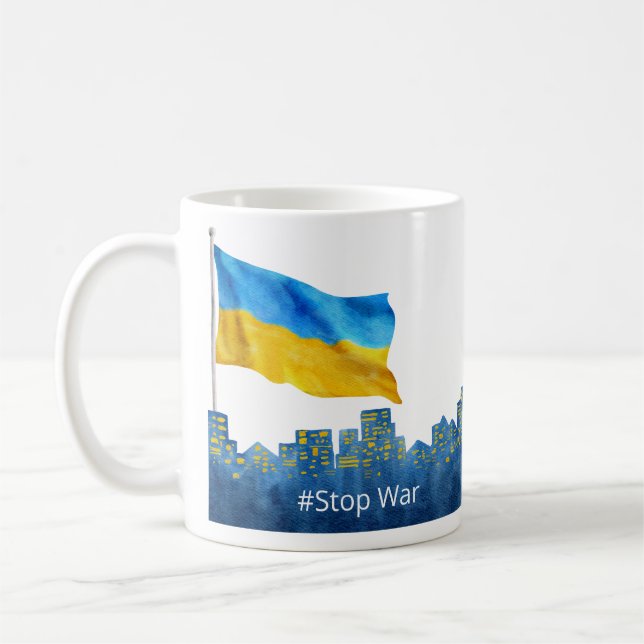 Taza De Café Detener la guerra (Izquierda)