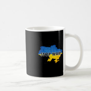 Taza De Café Detener la guerra en Ucrania Apoyar a los ucranian