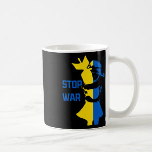 Taza De Café Detener la guerra en Ucrania Detener el bombardeo