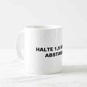 Taza De Café Detener la precaución de abusar de 1,5 metros en a