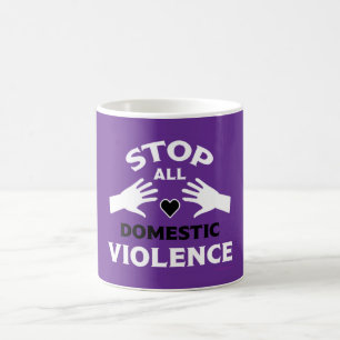Taza De Café Detener la violencia doméstica